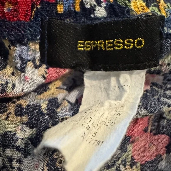 Espresso Floral Midi Skirt - Red, Yellow, and Blue - Picture 4 of 4